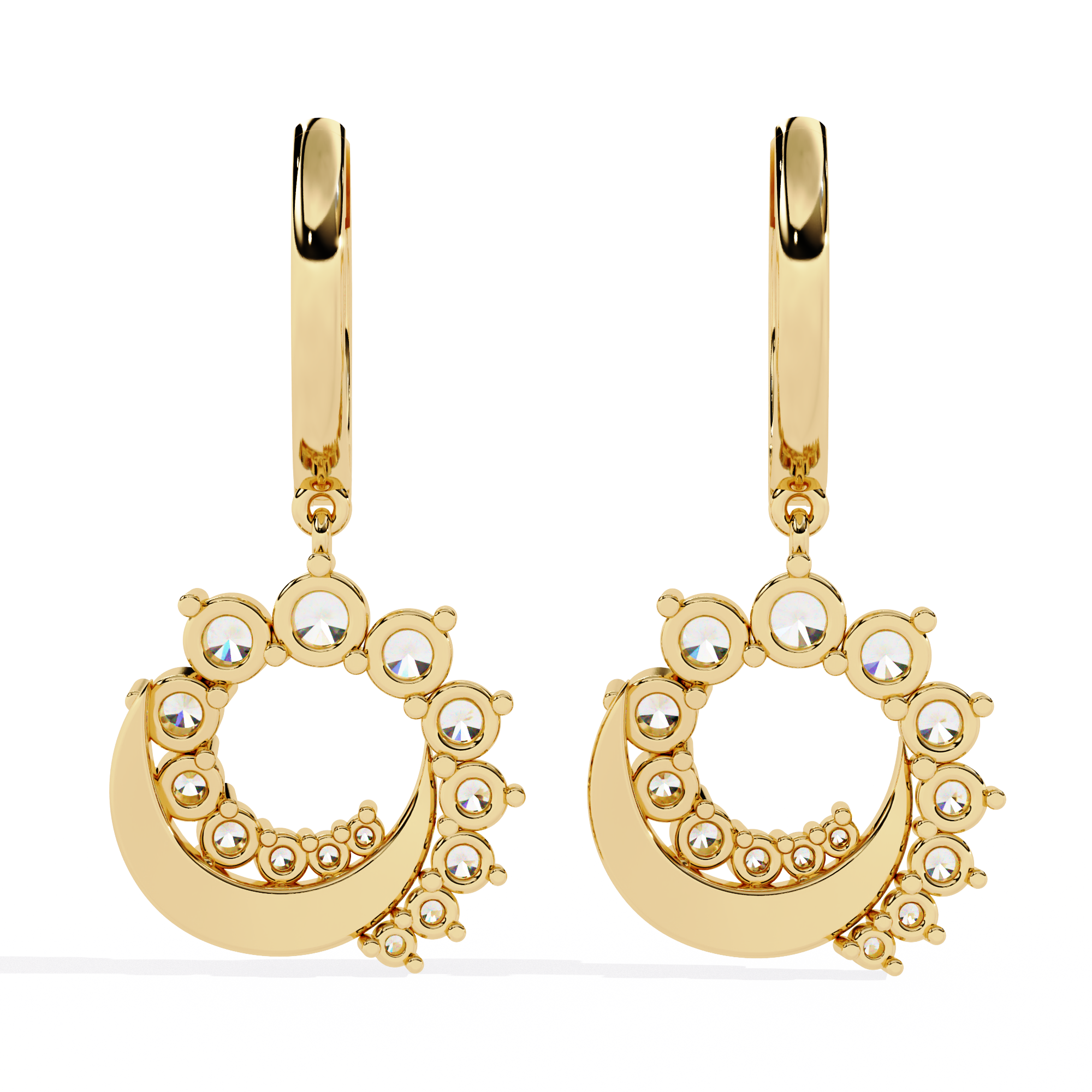 1ct Natural Diamond Earrings - Solitairekart